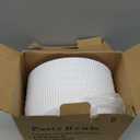 HOMQUEN Pasta Bowls Set of 6, 37oz Salad Bowls White Soup Bowls, Large Pasta Serving Bowls, Unbreakable Plastic Dinner Bowls, Dinnerware Sets,Valentines Day Gift, Dishwasher Safe (White)