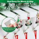 Christmas Stocking Holders for Mantle - Set of 6, Stocking Hangers with Gnome Design for Fireplace