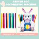 JOYIN Motorized Easter Egg Decorator Kit, Easter Busy Bunny Egg Spinner Whirler Decorating Machine with 10 Non-Toxic Markers for Kids Craft Activities