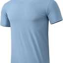 BANTREK Men's T-Shirts Soft Lightweight Short Sleeve Tee, Crew Neck Moisture Wicking Shirt for Casual Running Workout Swim XXL