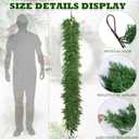 Christmas Garland 6 Ft Lifelike Artificial Cedar and Cypress Garland for Indoor Outdoor Christmas Decor on Mantel Stair Porch and Table