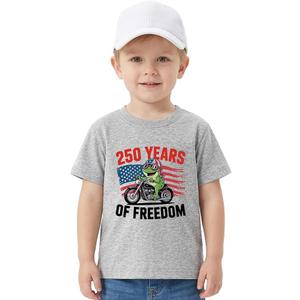 Boys 4th of July Shirt for Kids Toddler Girls T-Shirts American 250 Anniversary USA Flag Patriotic Tee 2-8 Years
, 140