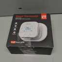 SASWELL Smart WiFi Thermostat for Home, Programmable Thermostat with C-Wire Adapter, 3H/2C for Heat Pump & Conventional Systems, Tuya App Control, Compatible with Alexa & Google Assistant, White