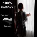 XWZO 100% Blackout Curtains 63 Inches Long - Rod Pocket Noise Reducing & Energy Efficiency Extra Wide Window Draperies with Black Liner for Bedroom/Living Room, White, W60 x L63, Set of 2