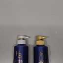 Hair Biology Biotin-Infused Purple Shampoo and Conditioner Set for Grey Hair, Anti-Brassiness, Moisturizing, Color-Safe, Silver & Glowing, Corrects Yellow Tones, 12.8 Fl Oz Each, 2 Pack