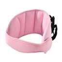 LETTON Kids Head Support Band for Car Seat, Safe, Comfortable Car Seat Head Neck Relief, Adjustable Child Head Band Strap Headrest for Kids, Pale Pink