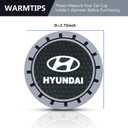 2Pcs Slicone Car Cup Holder Coaster, for Hyundai Elantra Sonata Tucson Santa Fe Genesis Equus Azella,Universal Non-Slip Cup Holders,Silicone Anti-Slip Cup Holder Coaster Car Interior Accessories-XD