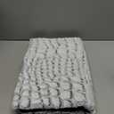 Self Warming Cat Bed, 24" x 18" Ultra Soft Cat Dog Pet Heating Pad for Indoor Outdoor, Non-Slip Heated Cat Mat Thermal Blanket (White)