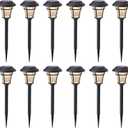 MAGGIFT 12 Pack Solar Pathway Lights Outdoor Solar Garden Lights for Patio, Yard, Driveway