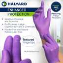 HALYARD PURPLE NITRILE Gloves Powder Free Disposable Medical Exam Gloves Dental Chemo Protection 5.9 mil 9.5 In