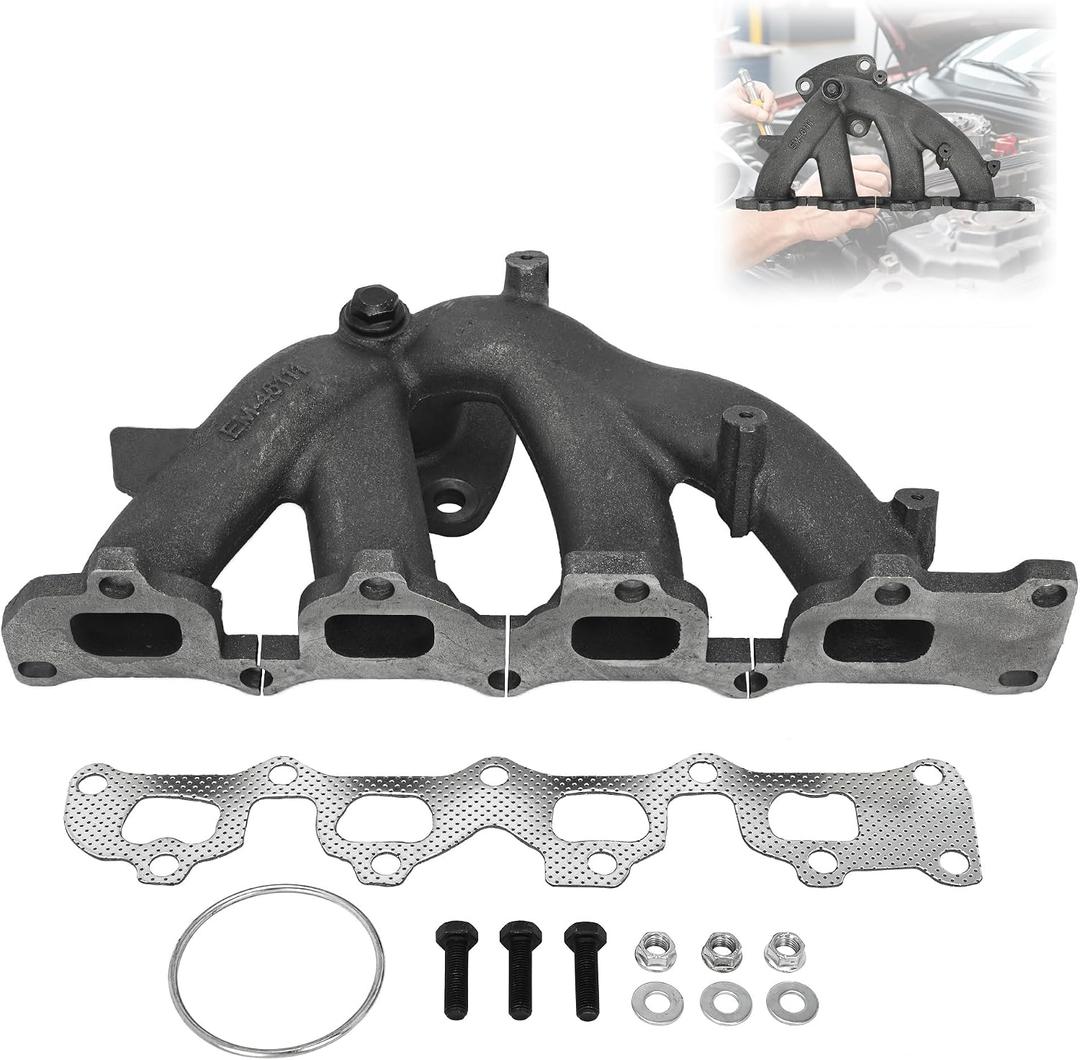 MYOYAY Engine Exhaust Manifold Kit Fit for Chevrolet Captiva Sport 2012 L4 2.4L Equinox GMC Terrain 2010-2012 L4 2.4L, 674-940 Exhaust Manifold Kit with Gasket Bolts Nuts