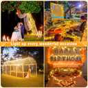 262FT 800 LED Outdoor String Lights, Extra Long Christmas Lights Indoor Waterproof, 8 Modes Plug in Fairy Twinkle Lights for Outside Bedroom Wedding Party Garden Holiday Decorations, Warm White