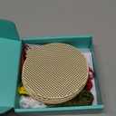 FREEBLOSS 4 Set Christmas Ball Wooden Cross Stitch Kit with Instruction Wood Pieces Cross Stitch Kit Embroidery Kits for Adults Wooden Chip Pendant for Christmas Tree