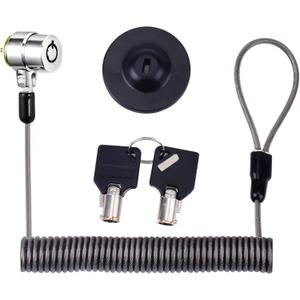 I3C Laptop Cable Lock Hardware Security Cable Lock, Anti Theft Retractable Lock for Tablet Laptop All Other Notebooks and Tablets 2 Keys (1 Pack)