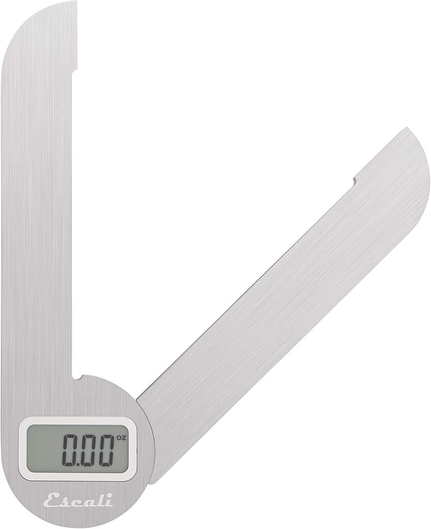 Escali F115 Compact Kitchen Scale, 11 lb/5 kg, Stainless Steel