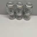 Mason Jars 8 oz - Vintage Small Glass Mason Jars with Silver Metal Lids, Regular Mouth Canning Jars, Safe For Storage, Canning, Pickling, Preserving, Fermenting, DIY Crafts & Decor (6Pack)