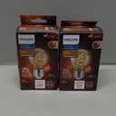 Philips 25-Watt Equivalent A15 Spiral Filament Dimmable E26 Vintage Edison LED Light Bulb EyeComfort 2000K Amber (2Pack) 565655