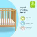 Davinci Birdie 3-in-1 Convertible Baby Crib - GREENGUARD Gold Certified Crib - Convertible Crib to Toddler Bed and Daybed - Baby Bed w/ 4 Adjustable Heights - Easy to Assemble Wooden Crib - Honey, 54"L x 30"W x 35"H