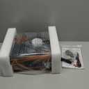 Vinyl Record Players Vintage Turntable with Speakers Belt-Driven Turn Tables Support 3-Speed Bluetooth Wireless Playback RCA Line LP Phonograph Auto Stop Retro Walnut Red