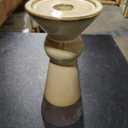 Ceramic BRN/BLK Pillar Holder SM