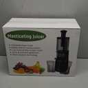 Cold Press Juicer, Juicer Machines with 5.3" Wide Feed Chute, Slow Masticating Juicer for High Yield with Whole Fruits and Vegetables (Black)