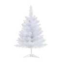 Gloreyan 2FT Artificial Christmas Tree White Tabletop Christmas Tree with Plastic Stand Mini Xmas Pine Tree for Party Supplies Indoor Outdoor Holiday Home Decoration(White)