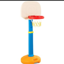 Blue Portable Indoor Basketball System - Adjustable Height, Polycarbonate Backboard, Easy Assembly - Maximum Height 63 Inches
