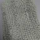 FRESHMINT Chenille Bathroom Rugs Mat 24"x17", Non-Slip Bath Mat for Bathroom Floor & Bathtub, Washable Soft Shower Shag Bath Rugs, Fluffy Thick Water Absorbent Microfiber Shower Mat, Sage Green