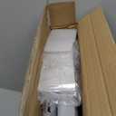 Corner Bread Box for Kitchen Counter, Bamboo Wood Black Bread Box, Large Capacity Bread Storage Bin with Acrylic Wavy Door Panel (Black, Medium) 