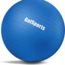 GalSports Anti-Burst Slip Resistant Stability Ball - Swiss Ball for Home Gym & Physical Therapy (M(22ines/55cm/No Pump), Blue)