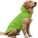 Dog Raincoat Reflective Adjustable Hooded Pet Rain Jacket Poncho with Leash Hole for Dogs S-5XL