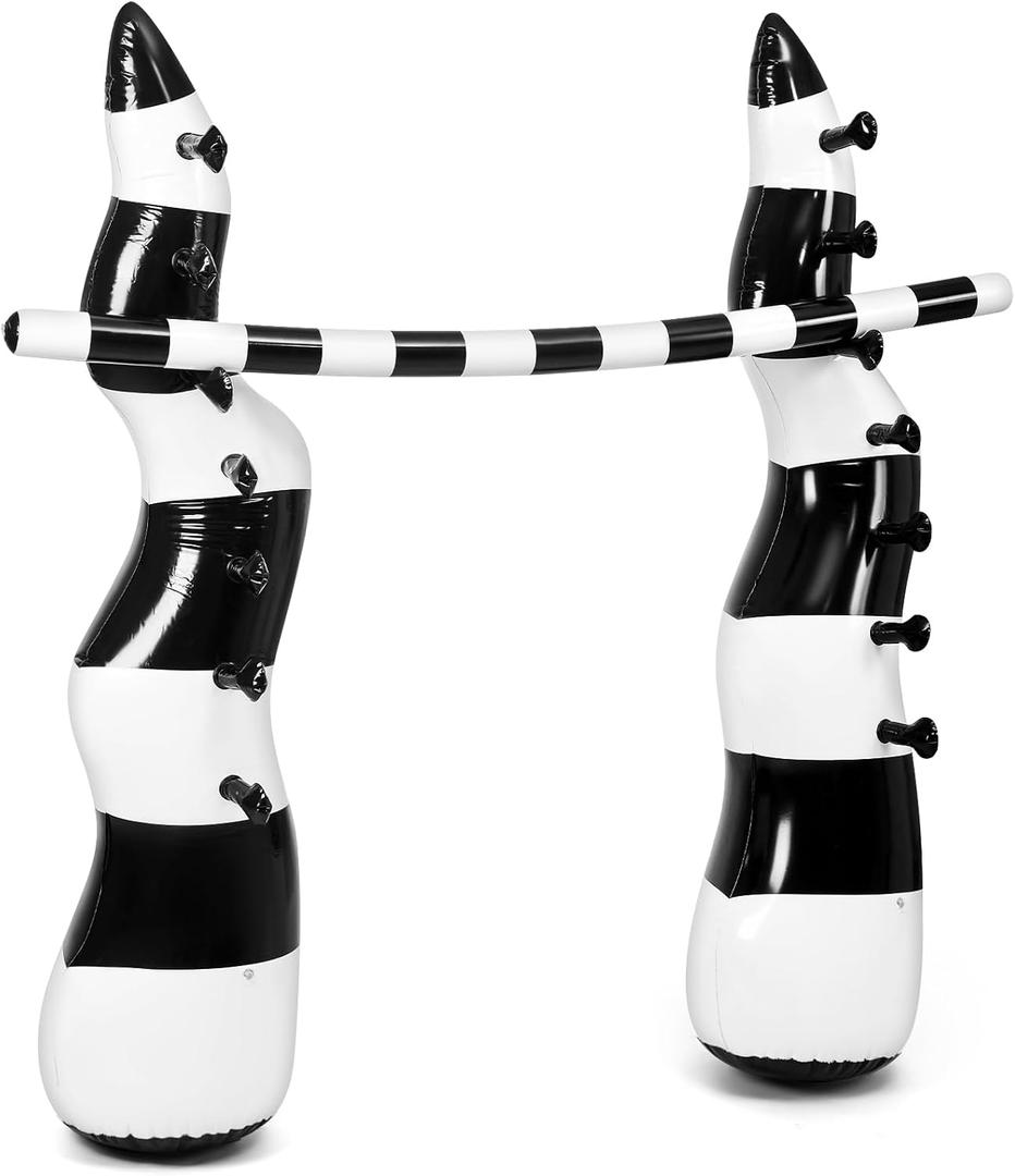 Inflatable Limbo Party Game Christmas Carnival Game Party Decor Vacations Indoor Outdoor Fun Night Before Christmas Inflatable Backyard Games for Teens Adult