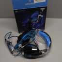 BENGOO G9000 Stereo Gaming Headset for PS4 PC Xbox One PS5 Controller, Noise Cancelling Over Ear Headphones with Mic, LED Light, 7.1 Surround Sound, Soft Memory Earmuffs for Nintendo Xbox Series X|S (Blue)