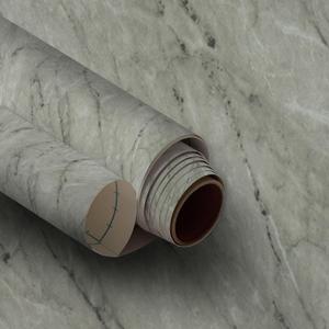 Very Berry Sticker Marble Contact Paper (Gray Matte, 24" x 78", 1 Pack) Premium Peel and Stick Wallpaper for Countertop, Bathroom Vanities & Cabinets, Renter Friendly, Waterproof Vinyl