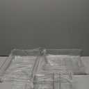 Paper Organizer Letter Tray - Acrylic Stackable Desk File Organizer with 5-Gird Tray and Pencil Holder, Clear File Organizer for Desk, Office Organizer for File Paper, Ipad, Letter, Small Item Etc