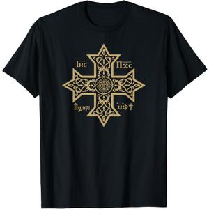 Coptic Cross Coptic Orthodox Church Eastern Christian Symbol T-Shirt, Small