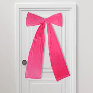 Extra Large Pink Bow Decor Giant Pink Bow Party Decoration Coquette Birthday Decorations Big Bow Tie Hanging Room Wall Decor (Hot Pink-Velvet)