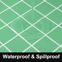 2 x Rectangle Vinyl Table Cloth 30x72, Waterproof Elastic Fitted Tablecloth with Flannel Backing, Plastic Table Cover for Picnic, Camping, Outdoor, Sage Green