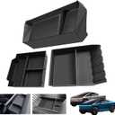 2pack Cybertruck Floor Lower Center Console Organizer Tray&Screen Dash Organizer Set of 2 for 2024 Tesla Cybertruck Lower Center Console Tray Split Type Storage Box
