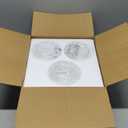 3 Pack Clear Glass Globe Shade Fixture Replacement, 5.11 Inch Diameter, E26 Base 1-5/8 Inch Fitter, Glass Globe Lampshade Cover for Pendant Wall Sconce Chandelier Vanity Light (Clear, 5.11 Inch)