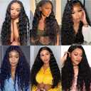 26 28 30 Inch Curly Bundles Human Hair #1B Bundle Kinky Curly Human Hair Bundles Natural Black Bundle #1B Color Unprocessed Virgin Hair Extensions 150g
