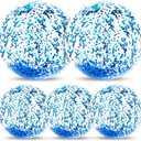 5 Pack Sequins Beach Balls 16 Inch 24 Inch, Inflatable Confetti Glitters Clear Beach Ball Swimming Pool Toy Birthday Party Supplies Pool Party Decorations Favors Gifts Water Balloons for Kids Adults