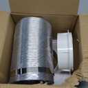 Dryer Vent Wall Plate with Hose(4 inch 8 feet), Twist Lock Dryer Vent Connector Kit, 4 Inch Dryer Duct Connector Flange, for Wall Exhaust Vent, Ceiling or Warmhouse Air Circulation