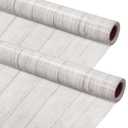 Kolldenn 2 Rolls White Wood Fabric Paper Bulletin Board Roll 4 x 12 ft
