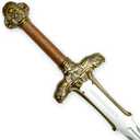 40 Inch Medieval Foam Conan The Barbarian Atlantean Foam Sword for Movie Replica Cosplay LARP Costume Halloween, Pack of 2