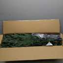 QBA 6FT Prelit Christmas Tree, Realistic Artificial Christmas Tree with 1264 PE&PVC Branches Tips, 210 Multi-Color Lights, Foldable Metal Stand, for Home Office Party Holiday Decoration, Green