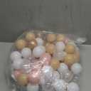 GOGOSO Ball Pits Balls Toddlers Plastics Shape Ball Non-Phthalate Non-BPA Non-Toxic 2.2-Inch Crush Proof Play Balls, Beige+Pink+Pearl Brown+White+Clear, 100 Balls