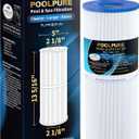 POOLPURE PLFPRB25-IN Hot Tub Filter Replace Unicel C-4326, Guardian 413-106, Filbur FC-2375, FC-2370, 3005845, 17-2327, 100586, 33521, 25392, 817-2500, 5X13 Drop in Spa Filter 1 Pack