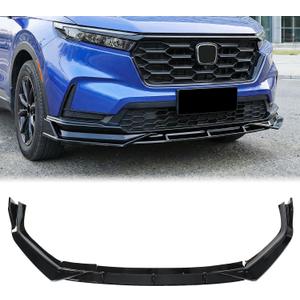 Gloss Black Front Bumper Lip Compatible with Honda CR-V CRV 2023-2026, Air Dam Chin Splitter Diffuser Spoiler Wing Protector Body Kit