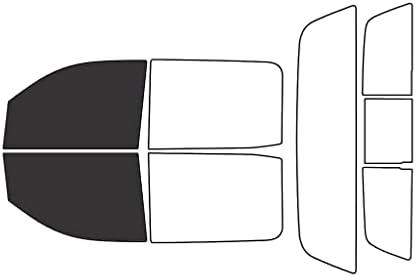 Rvinyl Window Tint Kit Compatible with Chevrolet Silverado 2014-2018 4 Door - Black 20% - Single Ply No Bubble Film - Do it Yourself Vehicle Front Precut Kit